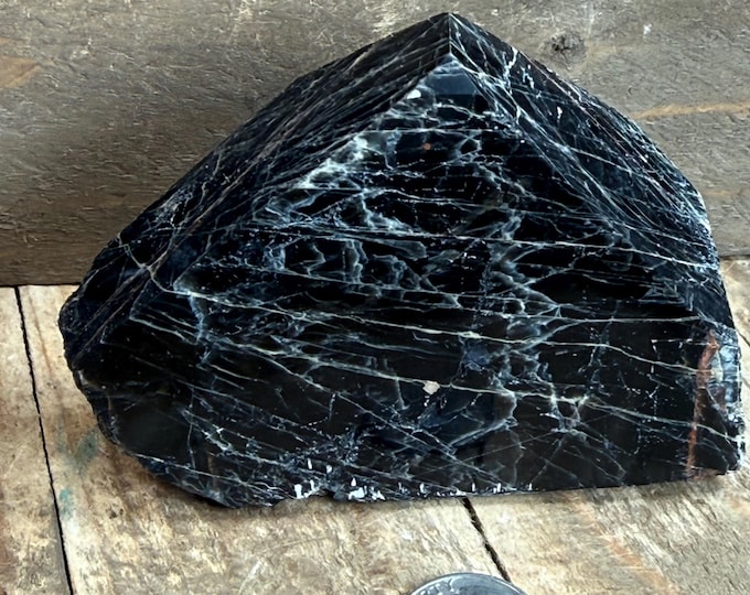 Black Tourmaline Point – Top Polish, Rough Base | Handpicked Specimen from Brazil  ,3.4 inch