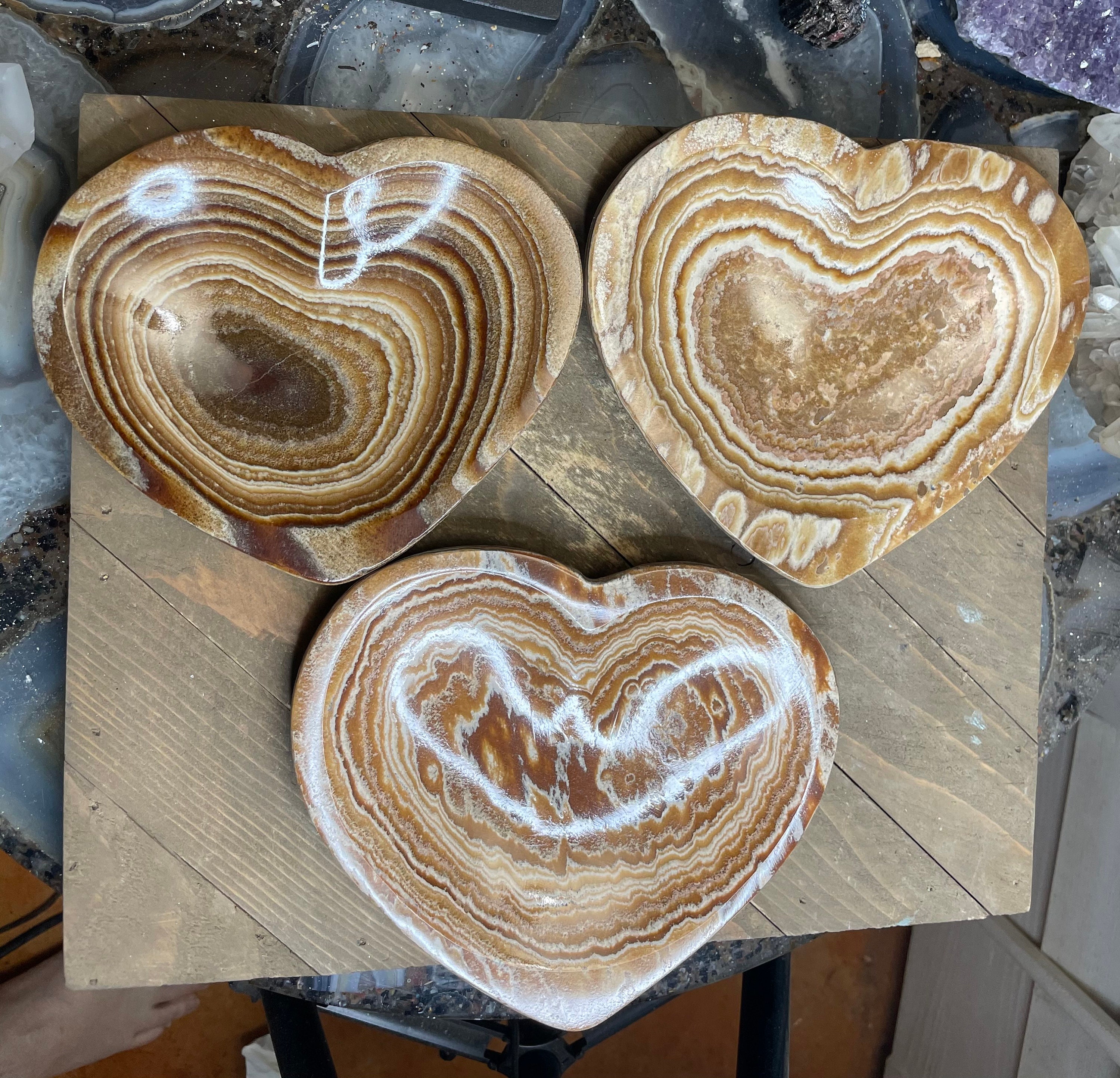 One onyx Heart Plate,