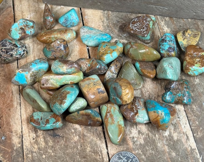 1/4 LBS Turquoise Rough Nuggets Turquoise tumble turquoise ,Turquoise Nugget Hubei Turquoise