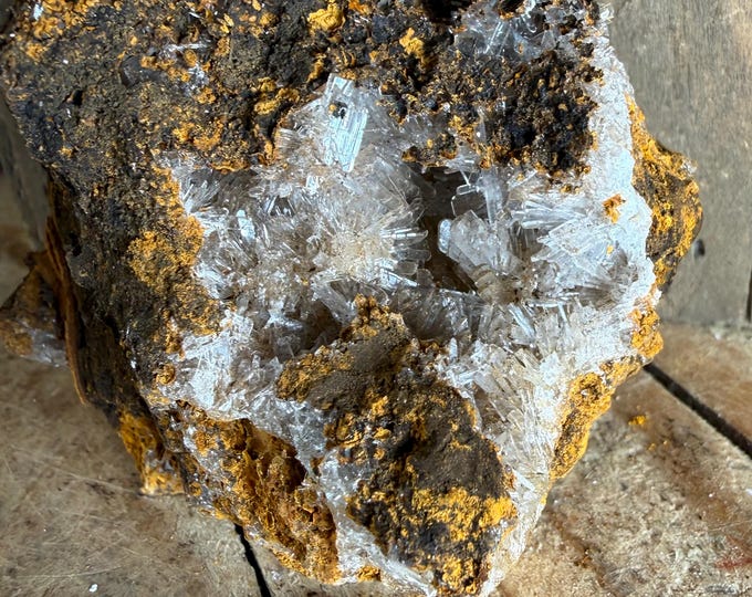 Hemimorphite Crystal Cluster – Santa Eulalia Mexico Mineral Specimen, 2.9 inch