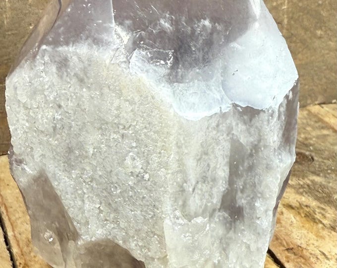 Natural Amethyst Point | Brazilian Amethyst Crystal Tower | Quartz Crystal for Healing & Meditation | One Polished Amethyst Point fflat1