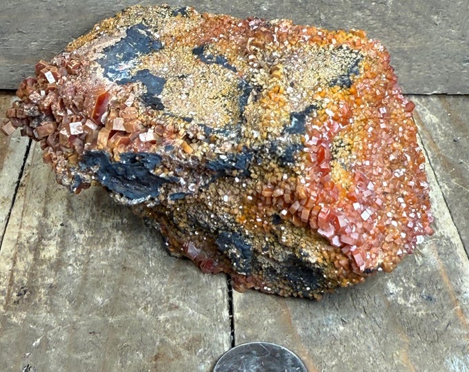 Beautiful Vanadinite Crystals, Dazzling Red Vanadinite  Cluster, Vanadinite  Crystals Cluster, Vanadinite Cluster mineralflat16