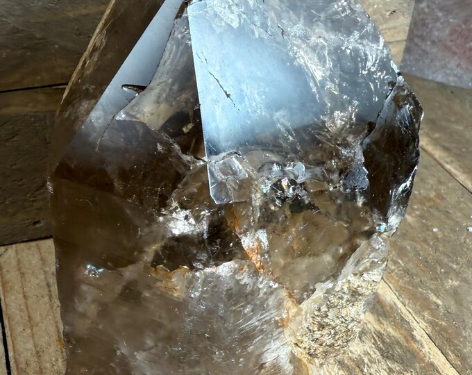 Smoky Quartz Point with Cut Base – Polished Crystal Tower, Natural Smokey Quartz Home Decor ,sqt4