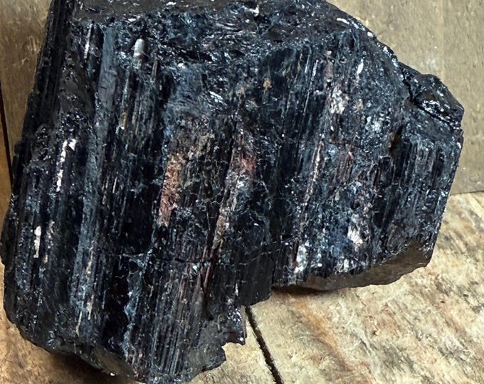 Black Tourmaline Crystal – Raw Rough Specimen, Natural Stone,  2.5 inch