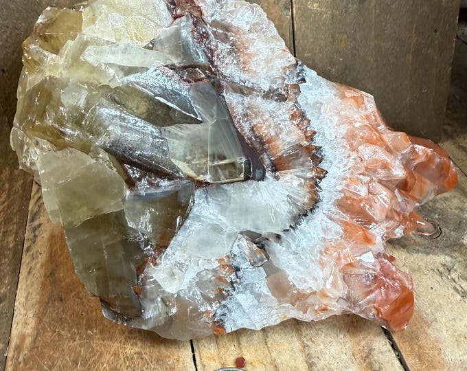 big Calcite Crystals, Calcite - specimen,. Calcite Crystal Mexico 9 inch 8.3 lbs