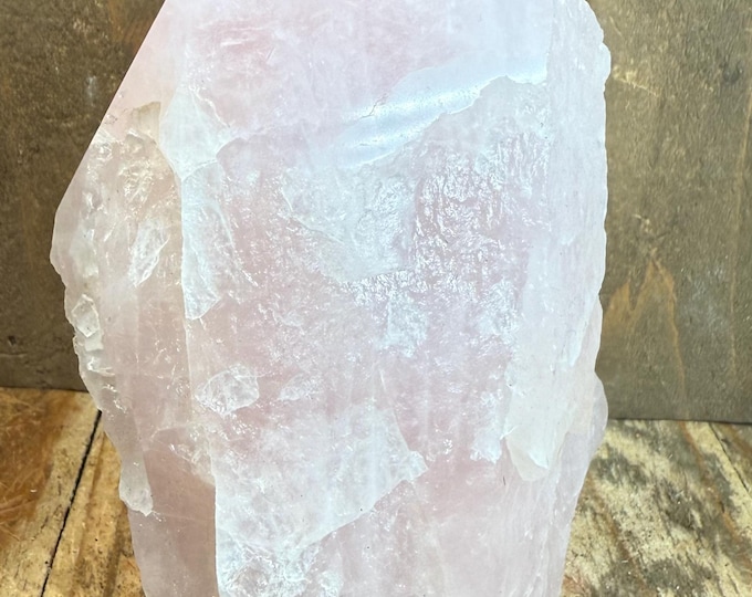 Natural Rose Quartz Point – Polished Crystal Specimen from Brazil | Elegant Mineral Decor & Collector’s Piece 32