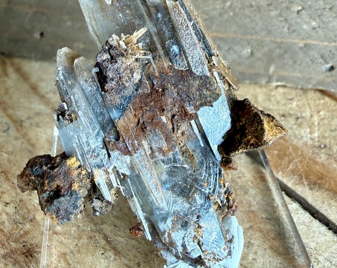 Chocolate Brown Barite Crystal Cluster – Raw Moroccan Mineral Specimen, Earthy Decor 2 inch