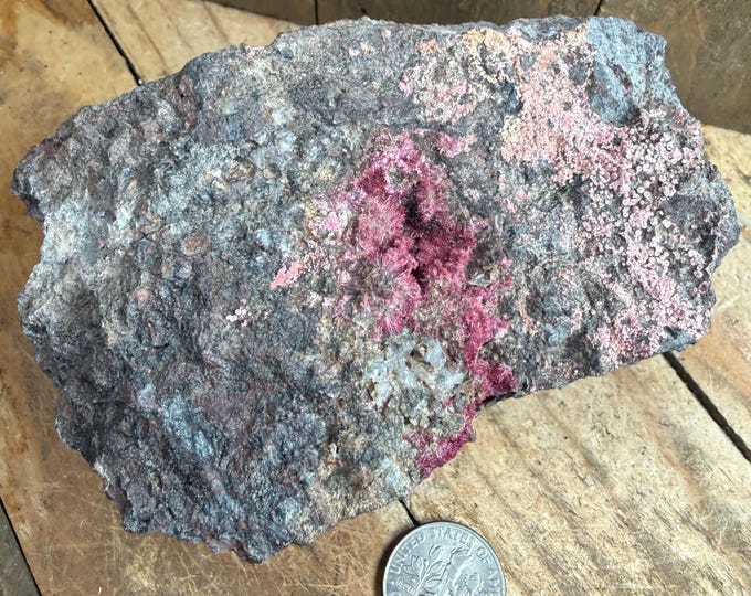 Rare Pink Cobalt Mineral Specimen – Natural Crystal from Atlas Mountains, Morocco  3.5 inch