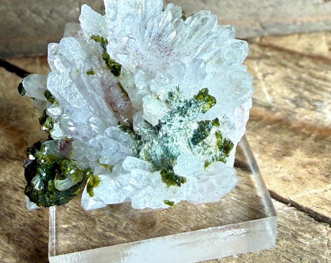 Green Epidote  Crystal Stone from Morocco,  Crystals, Stones,1.5 inch