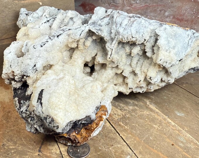Large Stalactite Crystal Cluster – Natural  Calcite & Aragonite Formation, Rare Mineral Specimen, Raw Cave Crystal , Decor  Collection top4