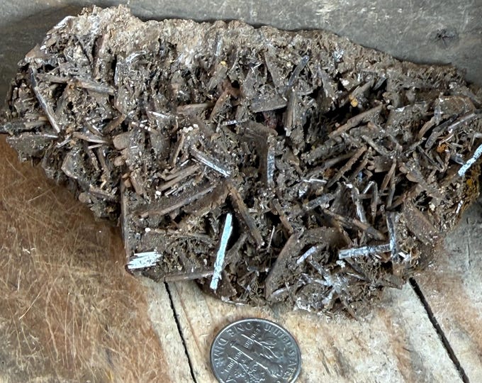 Chocolate Brown Barite Crystal Cluster -Barite from Morocco | Raw Mineral Specimen, Collector’s Crystal, Earthy Crystal Decor 4 inch
