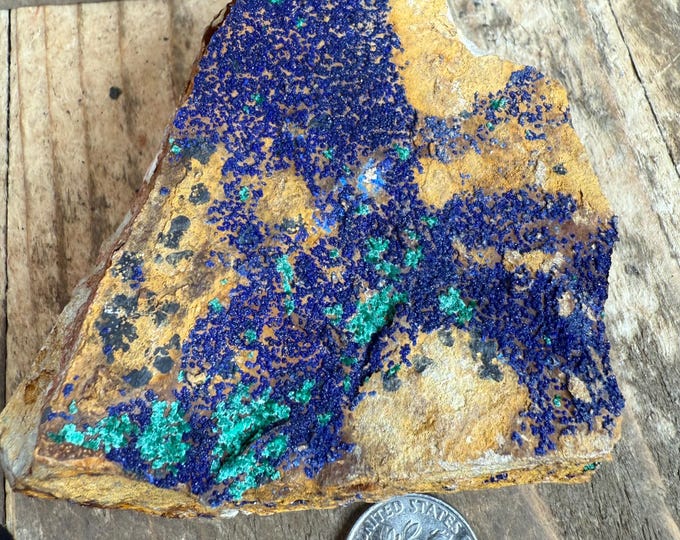 Brilliant Azurite. malachite Crystals, Azurite Crystal specimens, Blue Azurite  Specimen Crystal Shop Rare Raw Azurite 3.1 inch