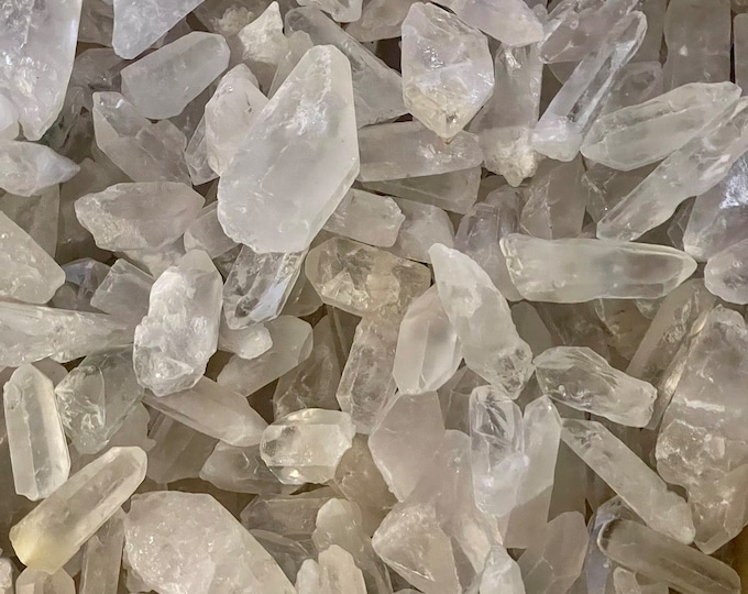 1/2 lbs Crystal points . Quartz points crystals from Brazil , quartz clusters, healing crystals, crystal metaphysical crystal lot2