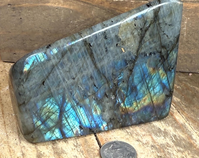 Polished Labradorite Crystal – Flashy Labradorite Stone, Natural Healing Stone, Crystal, Polished Gemstone from Madagascar 37