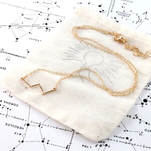 Cassiopeia Constellation Necklace