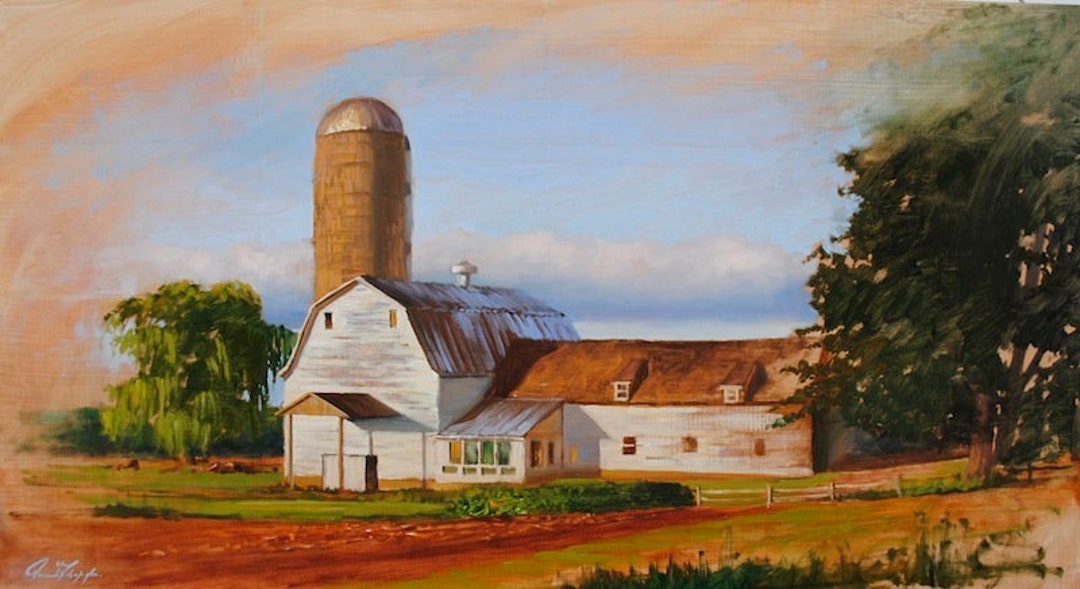 country-barn-silo-farm-painting-etsy
