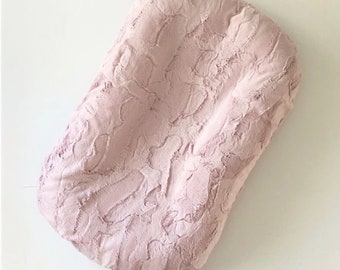 Ready to Ship  SnuggleMe Organic Lounger Cover Rosewater Minky Hide Texture