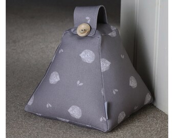 Hedgehog Fabric Doorstop: Harris & Home, Woodland Decor (Filled or Unfilled)