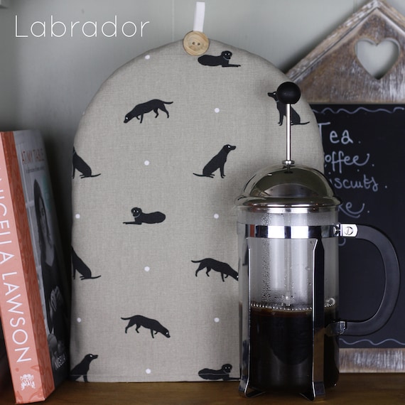 Cafetiere cosy French press Coffee Cosy in Cockapoo Fabric Gift for cockapoo lover. designed by Harris /& Home Mink Cockapoo gift