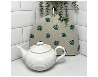 Tea Cosy Cosie Handmade in Sophie Allport Blue Poppy print fabric. Mothers Day gift.