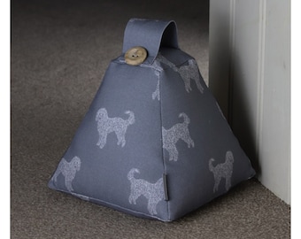 Handmade Doodle Fabric Doorstop: Goldendoodle/Labradoodle Gift