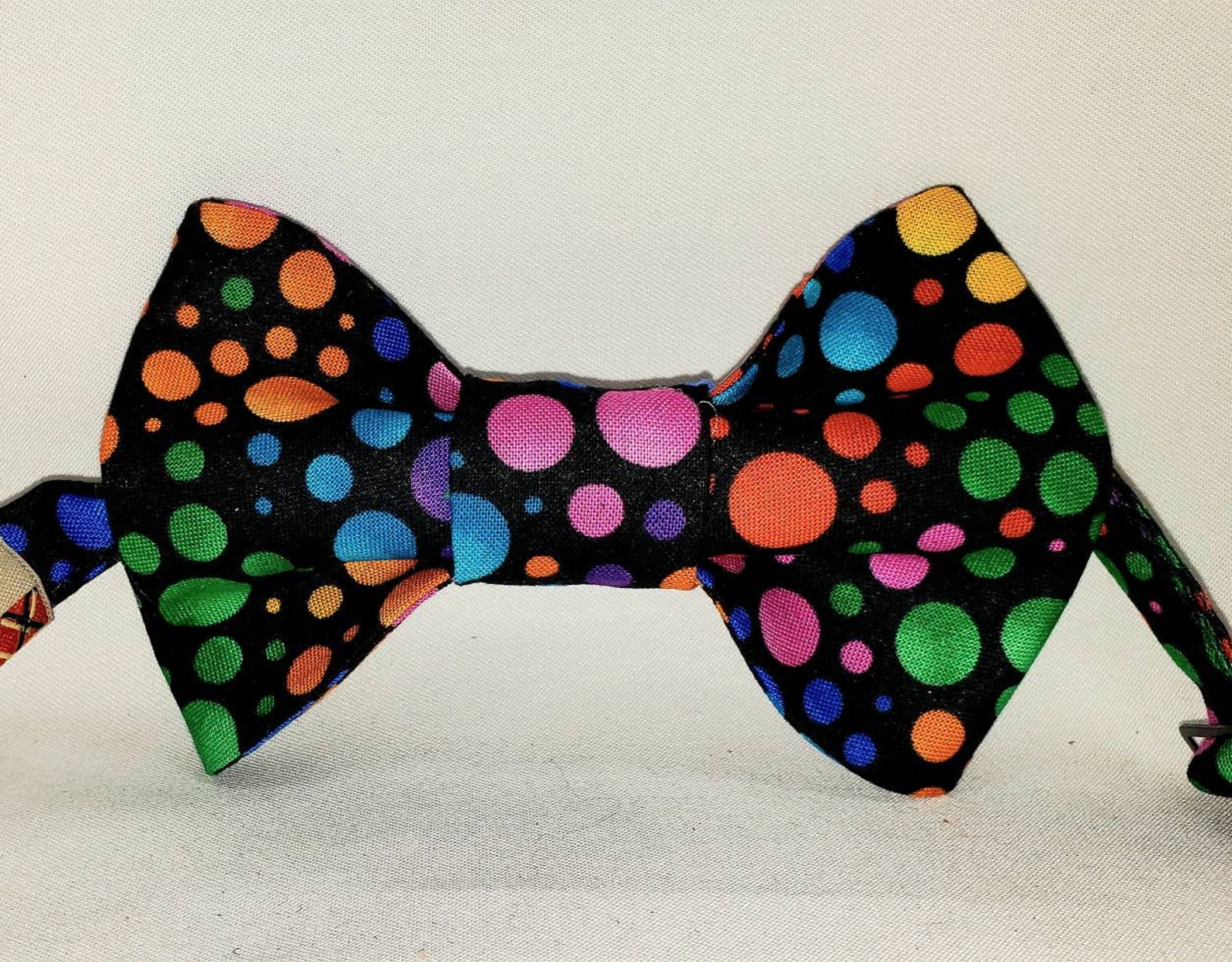 Multi Colored Bubbles Print Bow Tie Adjustable Men and Boys Etsy