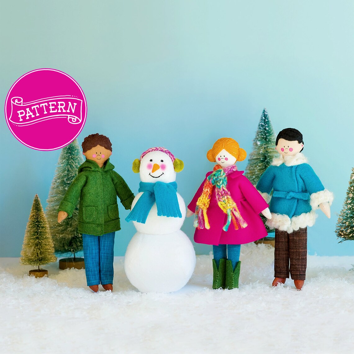 PDF Doll Patterns Snowman Doll Clothes Plushie Pattern - Etsy