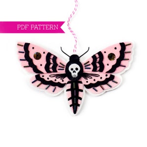 Felt PDF Pattern, Halloween Ornament, Spooky Ornament, DIY ornament, Craft pattern, Sewing tutorial, Wool felt pattern, Halloween decor