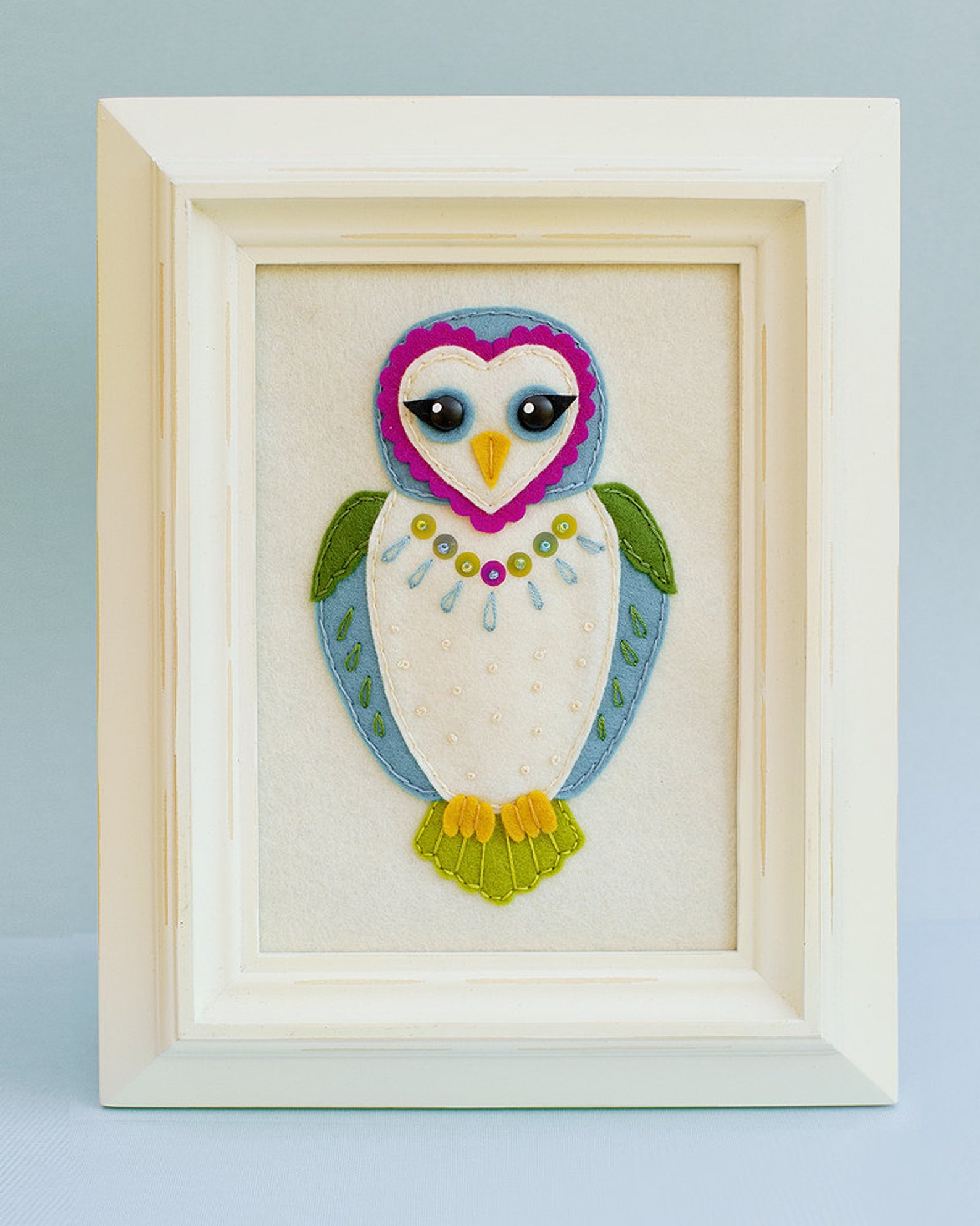 Set of 3 Owl Felt Ornament PDF Patterns - Etsy