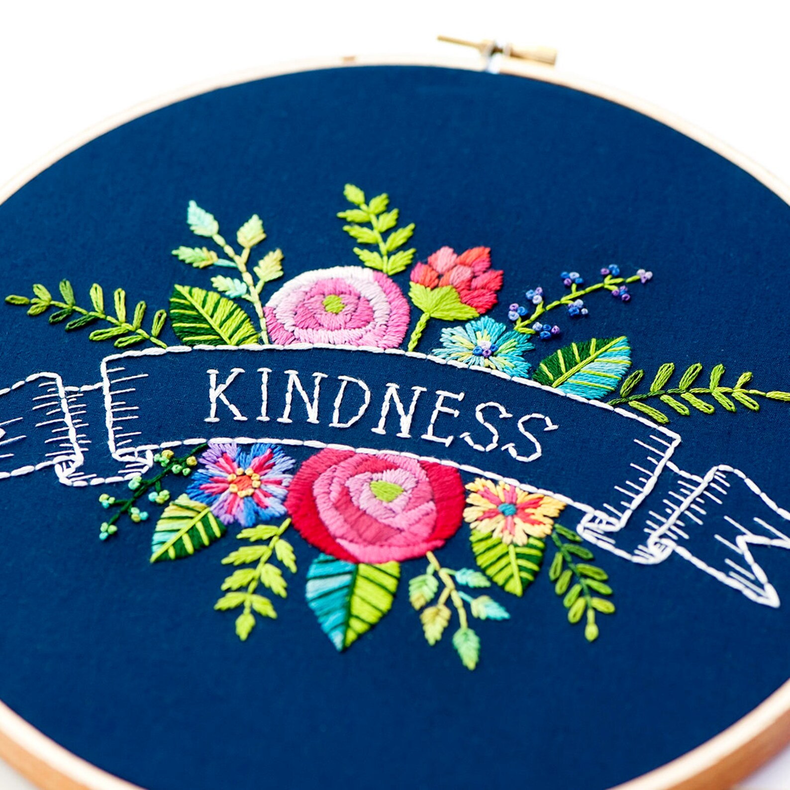 DIY Embroidery Kit Flower Embroidery Pattern PDF Pattern Etsy