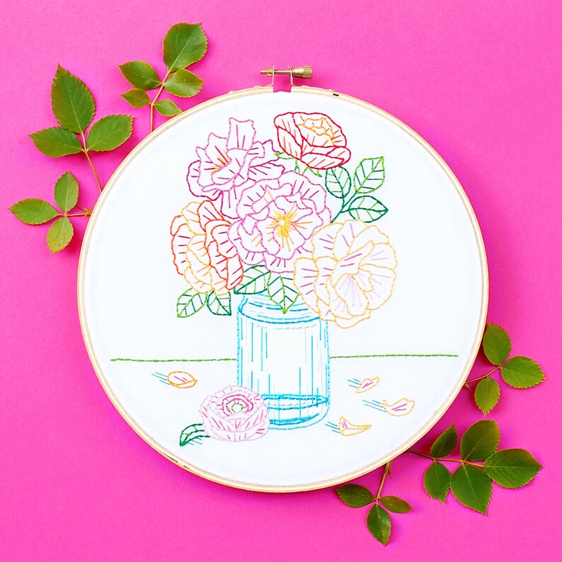 Hand Embroidery Pattern PDF Embroidery Floral Embroidery | Etsy