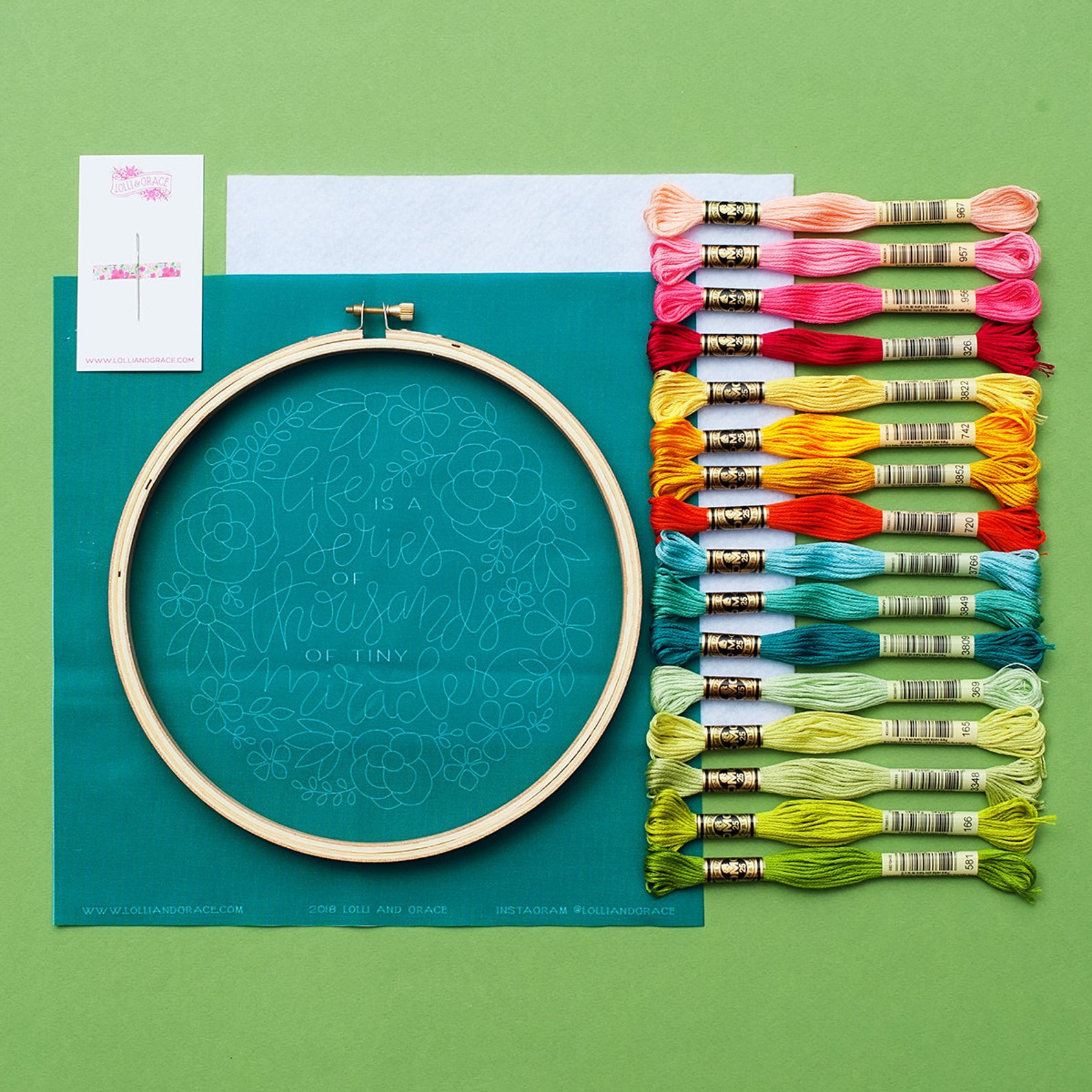 Embroidery Kit Hand Embroidery Kit PDF Embroidery Pattern Etsy