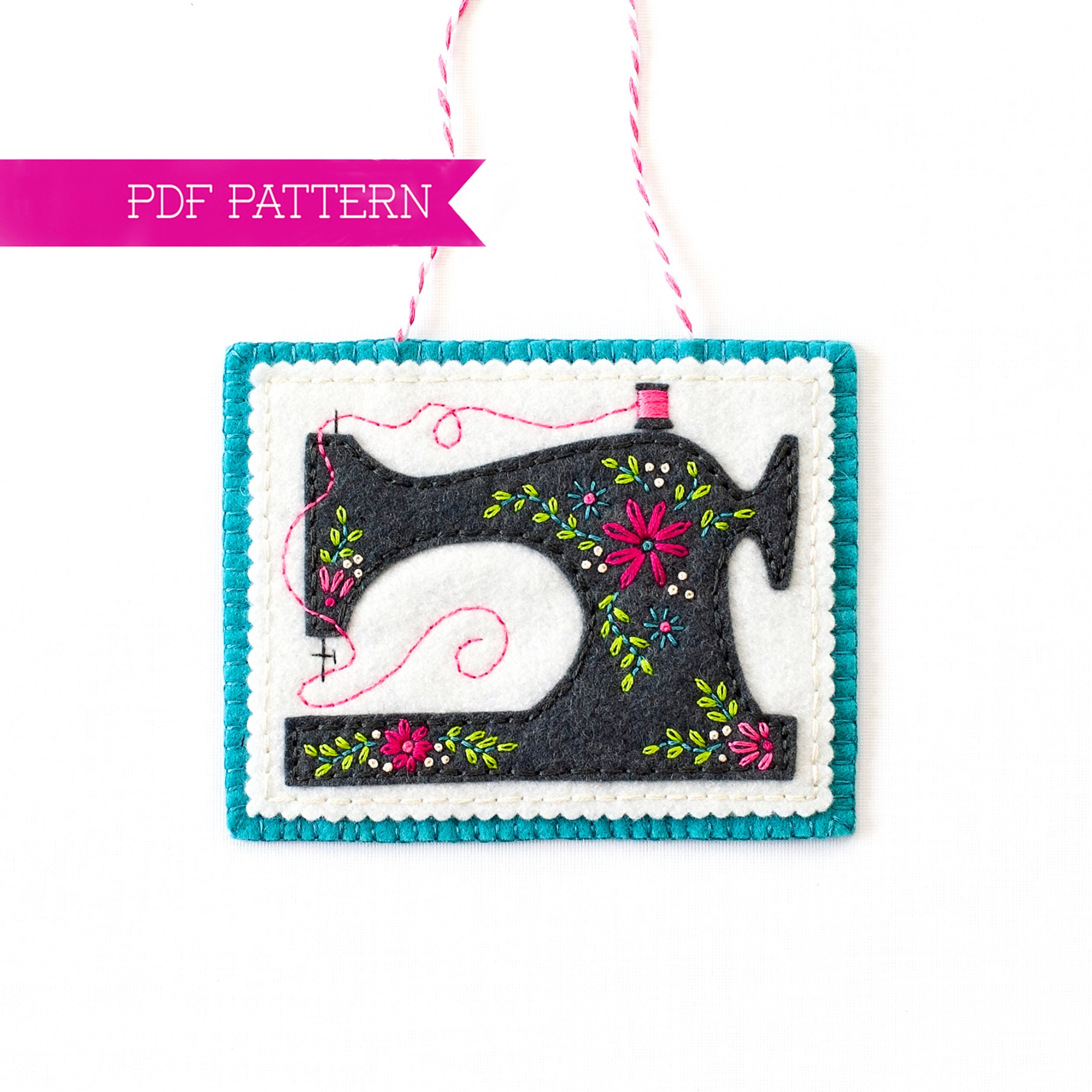 Sewing Ornaments, PDF Pattern, Ornament Pattern, Sewing Machine