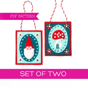 PDF Schnittmuster, Weihnachten PDF, DIY Ornament, Filz Schnittmuster, Weihnachten Basteln, Wollfilz Schnittmuster, Weihnachten PDF
