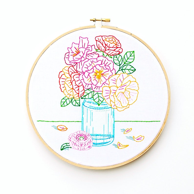 Hand Embroidery Pattern PDF Embroidery Floral Embroidery | Etsy
