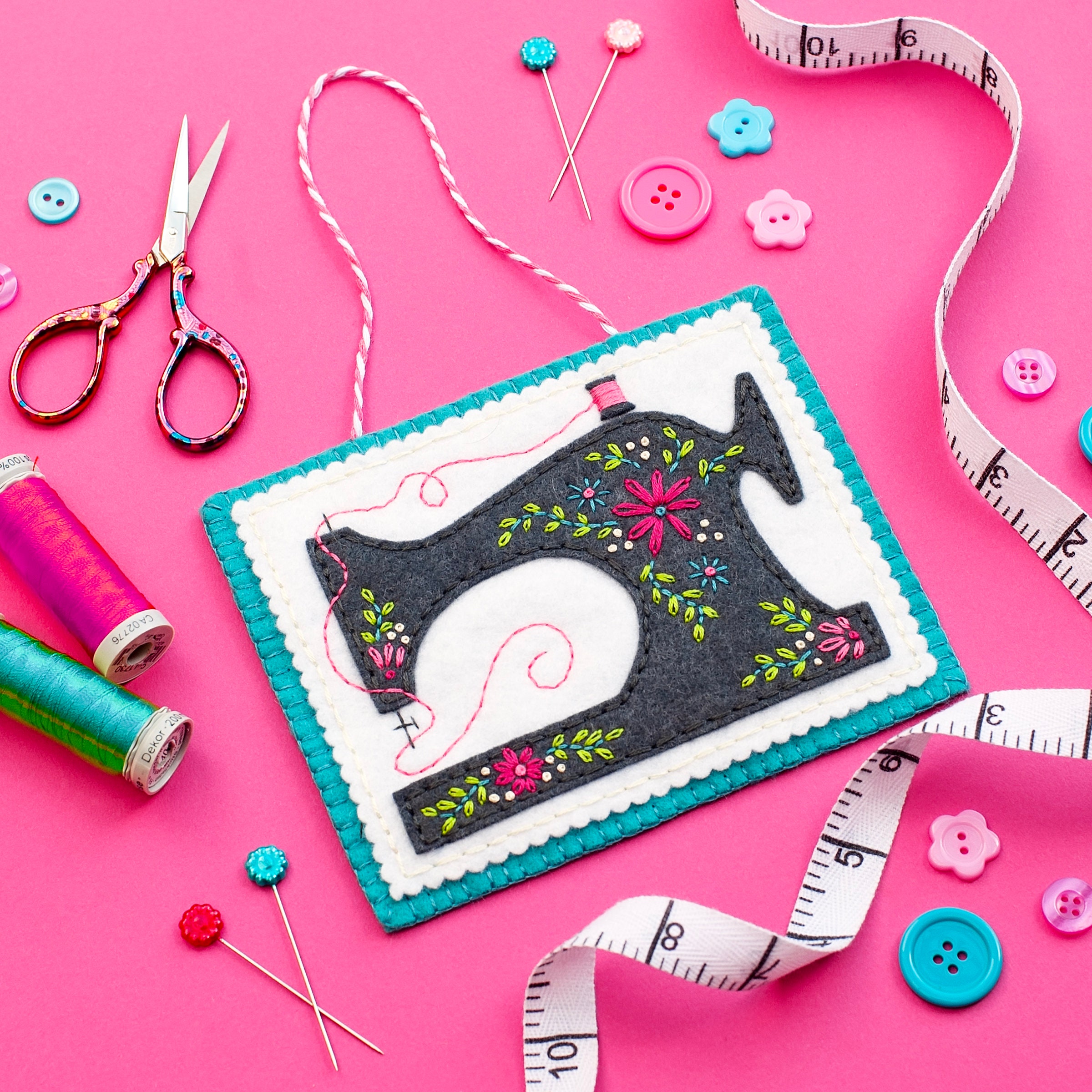 Sewing Machine Ornament Kit DIY Craft Kit Christmas Craft Etsy