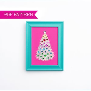 Christmas Pattern, Holiday Embroidery, Christmas Tree, Embroidery PDF Pattern, DIY Craft Christmas, Hand Embroidery, Christmas Craft gift