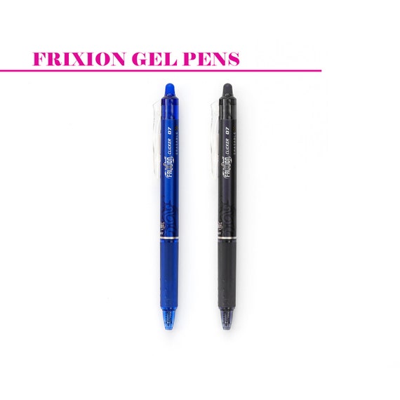 Stylo gel effaçable à la chaleur Frixion bleu ou noir, stylo de