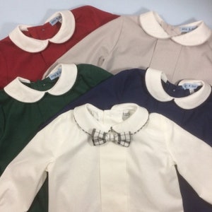 Boys Peter Pan collar shirt. image 1