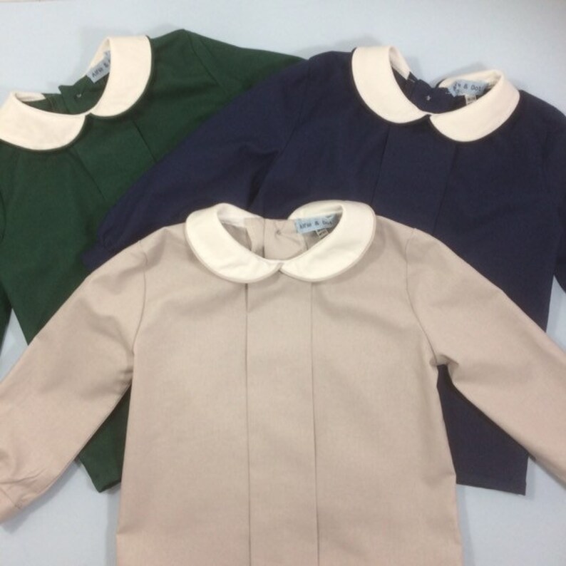 Boys Peter Pan collar shirt. image 6