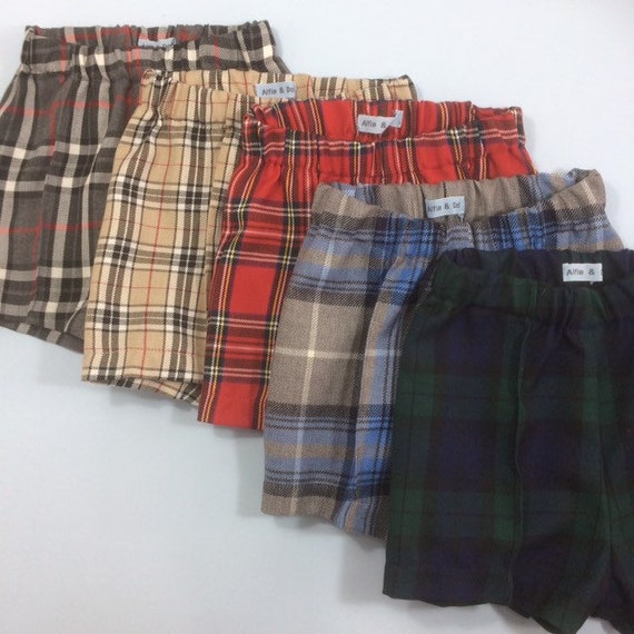 Tartan Shorts | Etsy