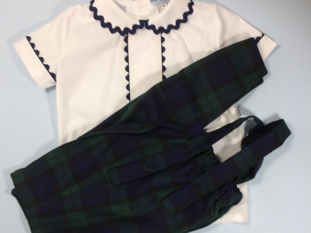 Tartan Dungarees. Etsy