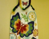 Bright Butterfly Hanging Towel