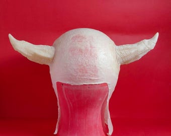 Latex bald cap horns