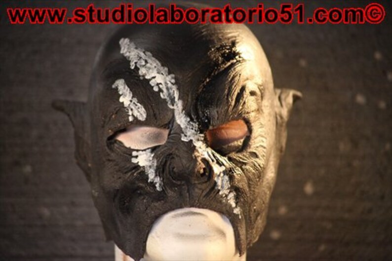 Orc Mask in Latex Medium Size Etsy
