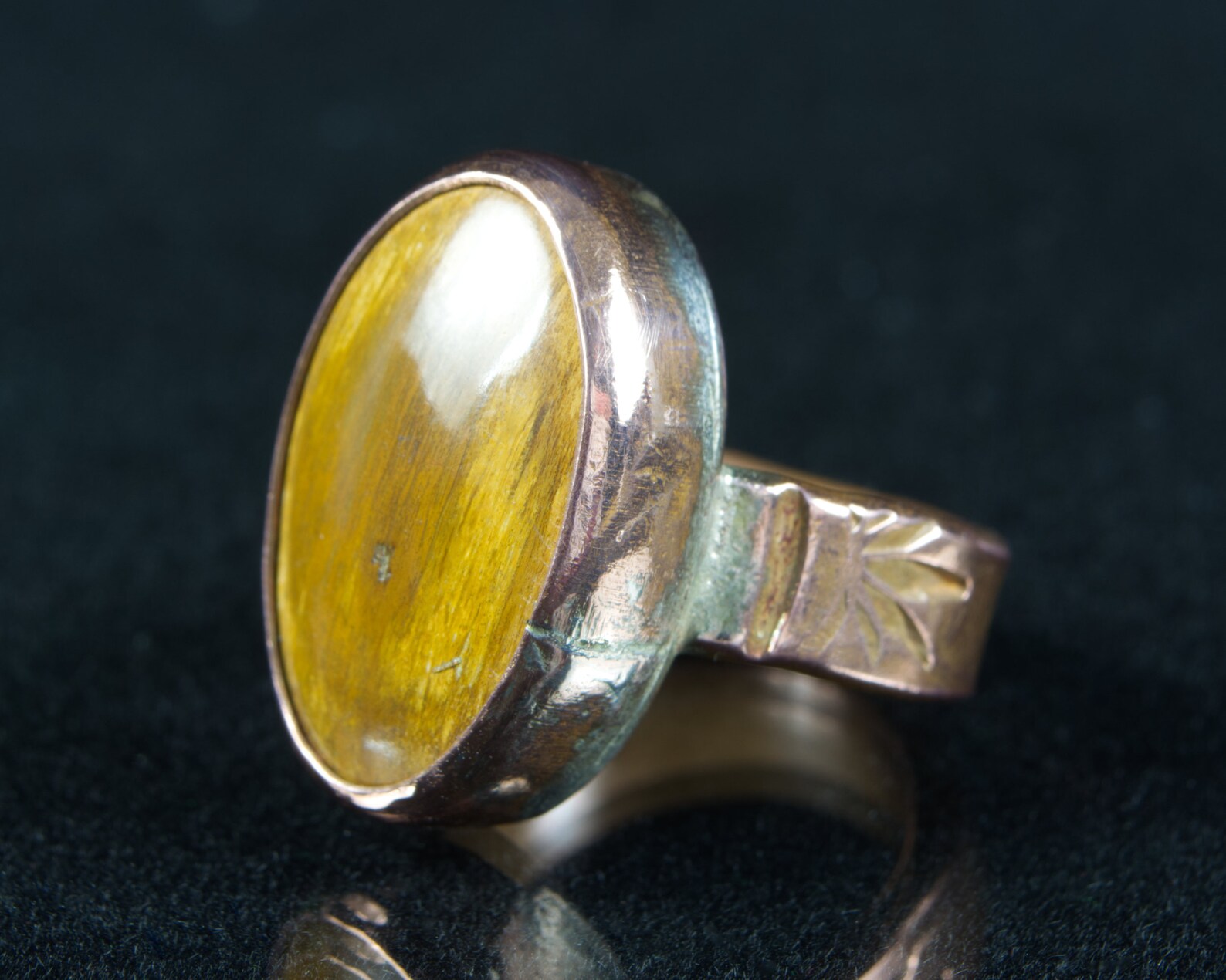 Washington State Petrified Wood Ring WA State Petrified Wood Etsy