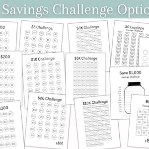 Savings Challenge Book | Printable PDF Download | Digital Savings ...