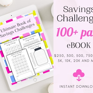 Savings Challenge Book | Savings Challenge Bundle | 13 Mini Savings Challenge eBook | Savings Tracker Printable