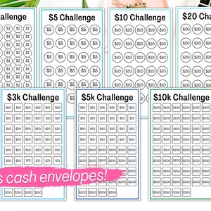 Mini Savings Challenge Bundle: A6 Budget Binder Inserts (PDF Pattern)