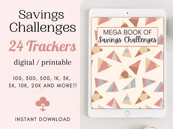 Savings Challenge Book Savings Challenge Printable Savings - Etsy